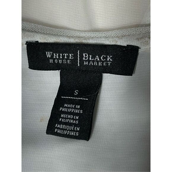 White House Black Market Sleeveless Layered A-Line Tank Blouse Small - Picture 4 of 4